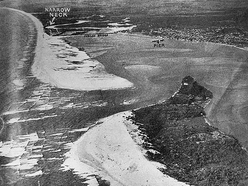 From the 60s, the sandy, silted up Broadwater. © Jeni Bone